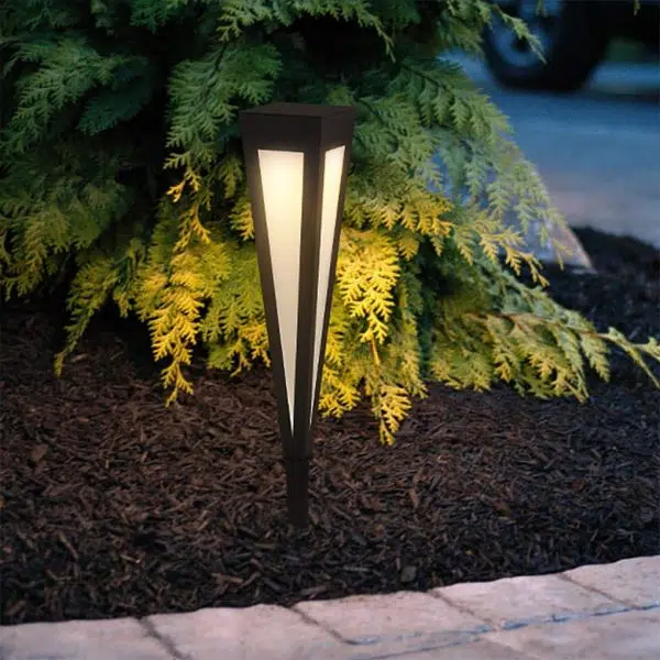 Square Conical LED Waterproof RGB Solar Lights Outdoor Pathway Lights - Image 8