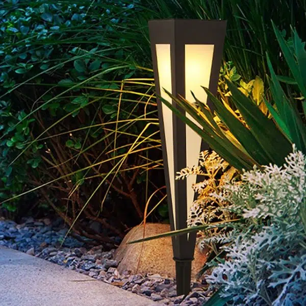 Square Conical LED Waterproof RGB Solar Lights Outdoor Pathway Lights - Image 10