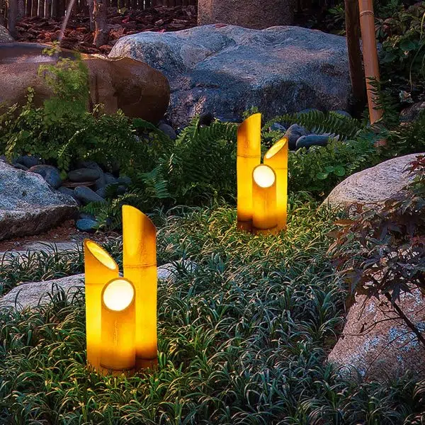 Simulation Bamboo Design Outdoor Waterproof LED Landscape Lighting Decorative Lamp - Image 4
