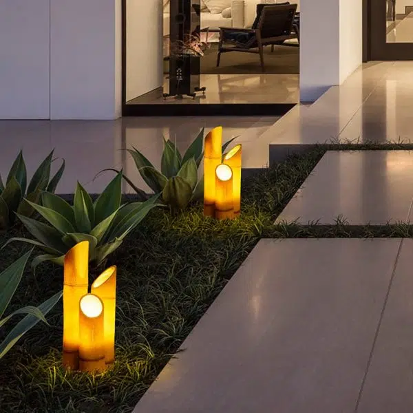 Simulation Bamboo Design Outdoor Waterproof LED Landscape Lighting Decorative Lamp - Image 2