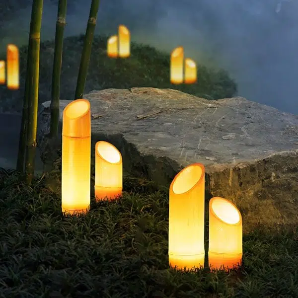 Simulation Bamboo Design Outdoor Waterproof LED Landscape Lighting Decorative Lamp - Image 5