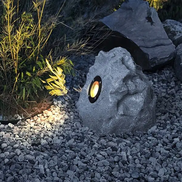 Resin Stone-Inspired Warm LED Garden Light Outdoor Illumination - Image 2