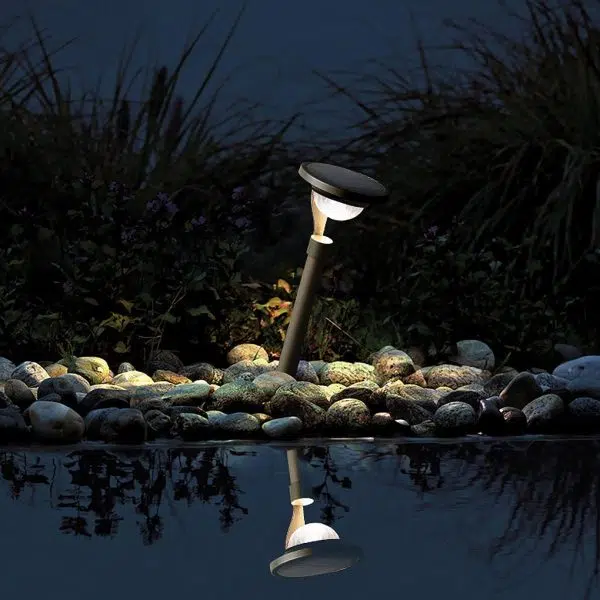 Conical Floating Top Solar Pathway Light Auto On/Off, Waterproof Outdoor Lamp - Image 2