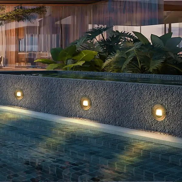 Ultra-thin Waterproof Recessed Step Lights LED Ground Lighting for Stairs, Decks (IP65, 110-240V, Warm White) - Image 4