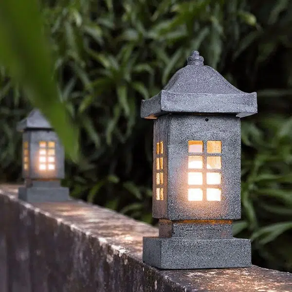 Unique Outdoor Waterproof Imitation Stone Pillar Landscape Lighting Decorative Lamp - Image 2
