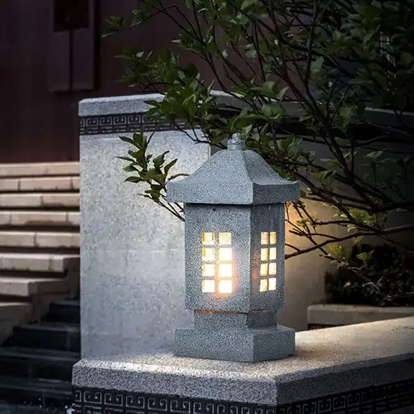 Unique Outdoor Waterproof Imitation Stone Pillar Landscape Lighting Decorative Lamp - Image 5