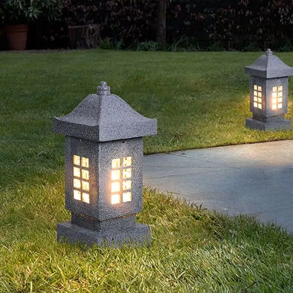 Unique Outdoor Waterproof Imitation Stone Pillar Landscape Lighting Decorative Lamp - Image 4