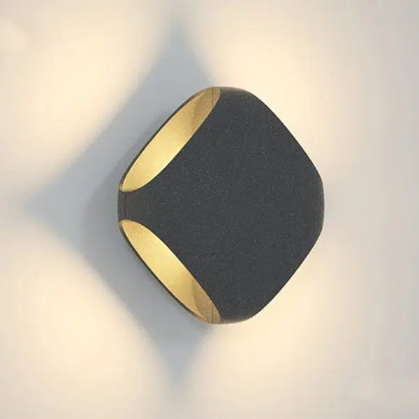 Square LED Waterproof Black Modern Outdoor Wall Lights Fence Post Lights - Image 6