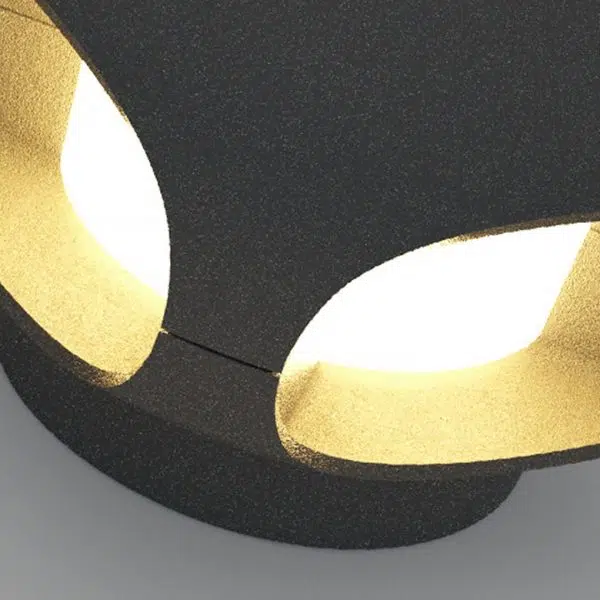 Square LED Waterproof Black Modern Outdoor Wall Lights Fence Post Lights - Image 10