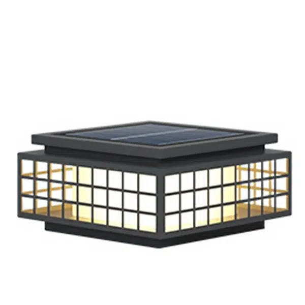 Elegant Solar LED Garden Lamp Vintage Hollowed Pattern, Weatherproof Metal Design - Image 9